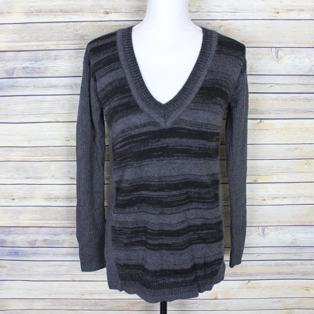 Label + Thread Merino Wool Striped Sweater - image 1